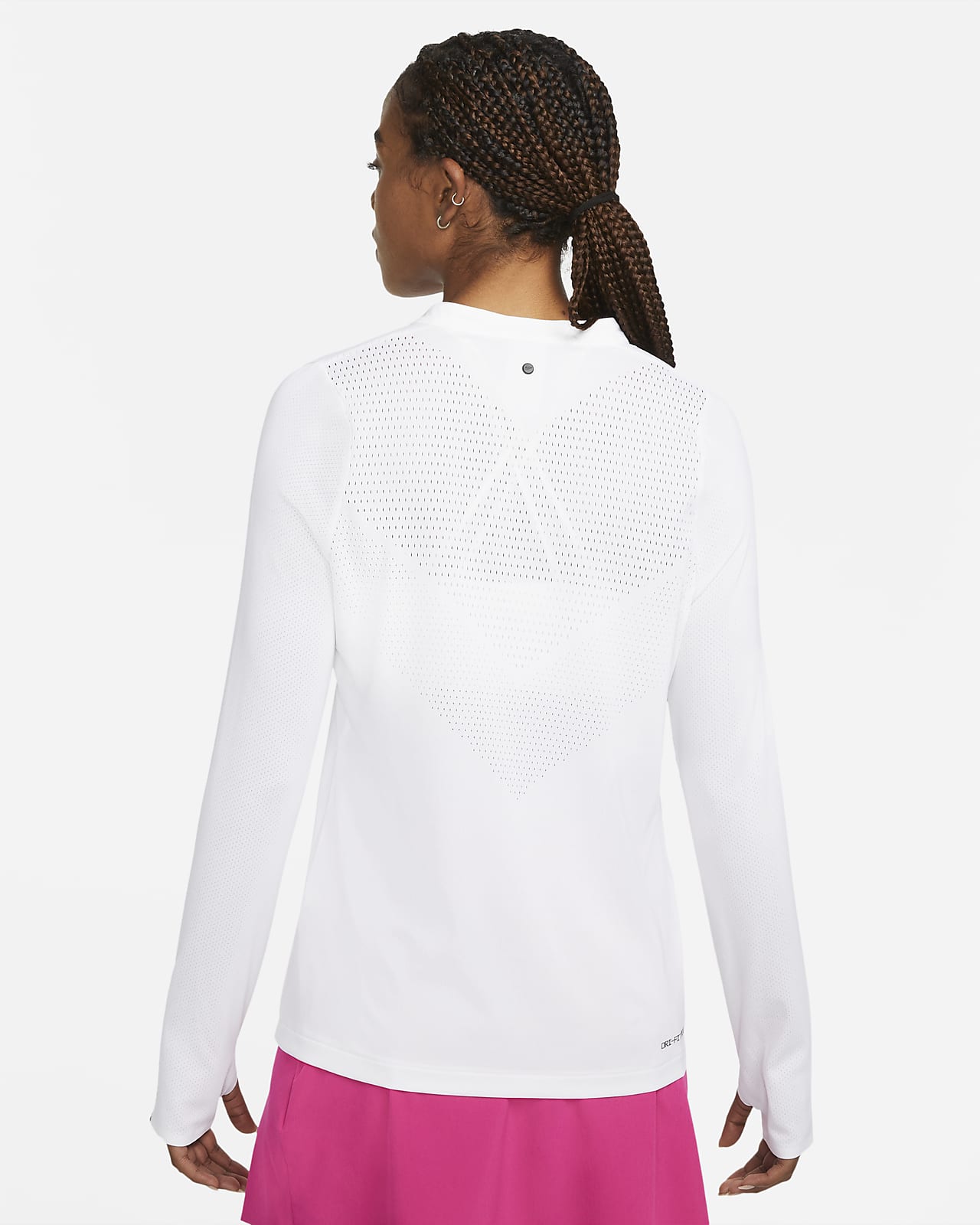 Nike Dri-FIT ADV Ace Golfpolo met lange mouwen voor dames. Nike BE