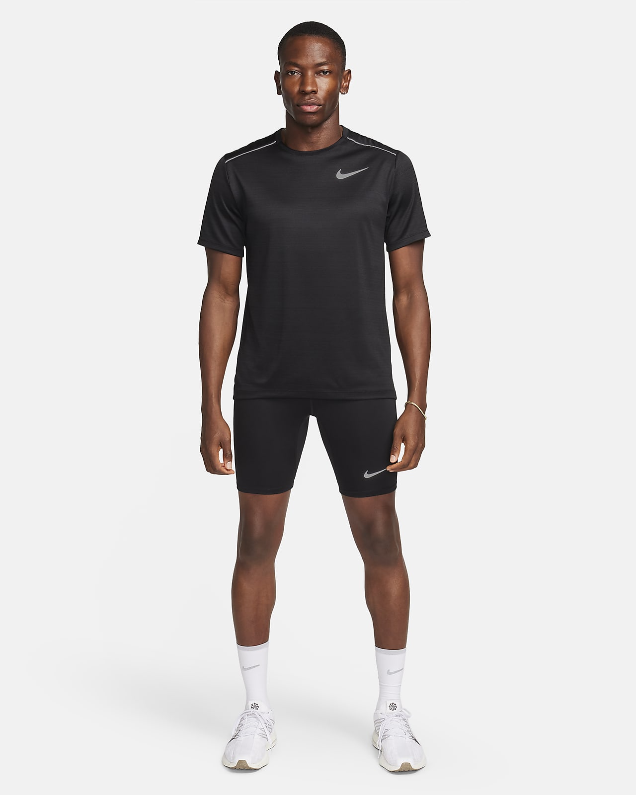 Nike Fast Runway Full Length Tights Leggings Black Gray size XS NWT  DM1555-010