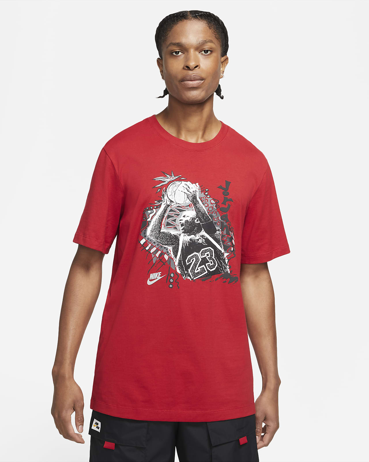 Jordan Vintage Men's Graphic T-Shirt - Grey