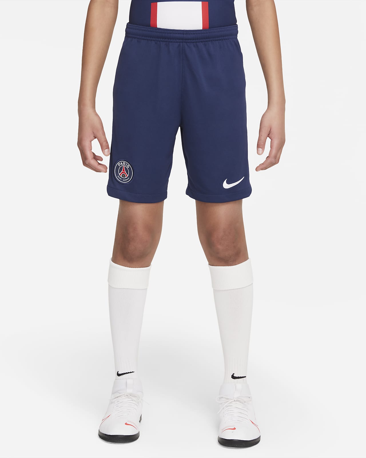 Shorts da calcio Nike Dri-FIT Paris Saint-Germain 2022/23 Stadium per ragazzi – Home