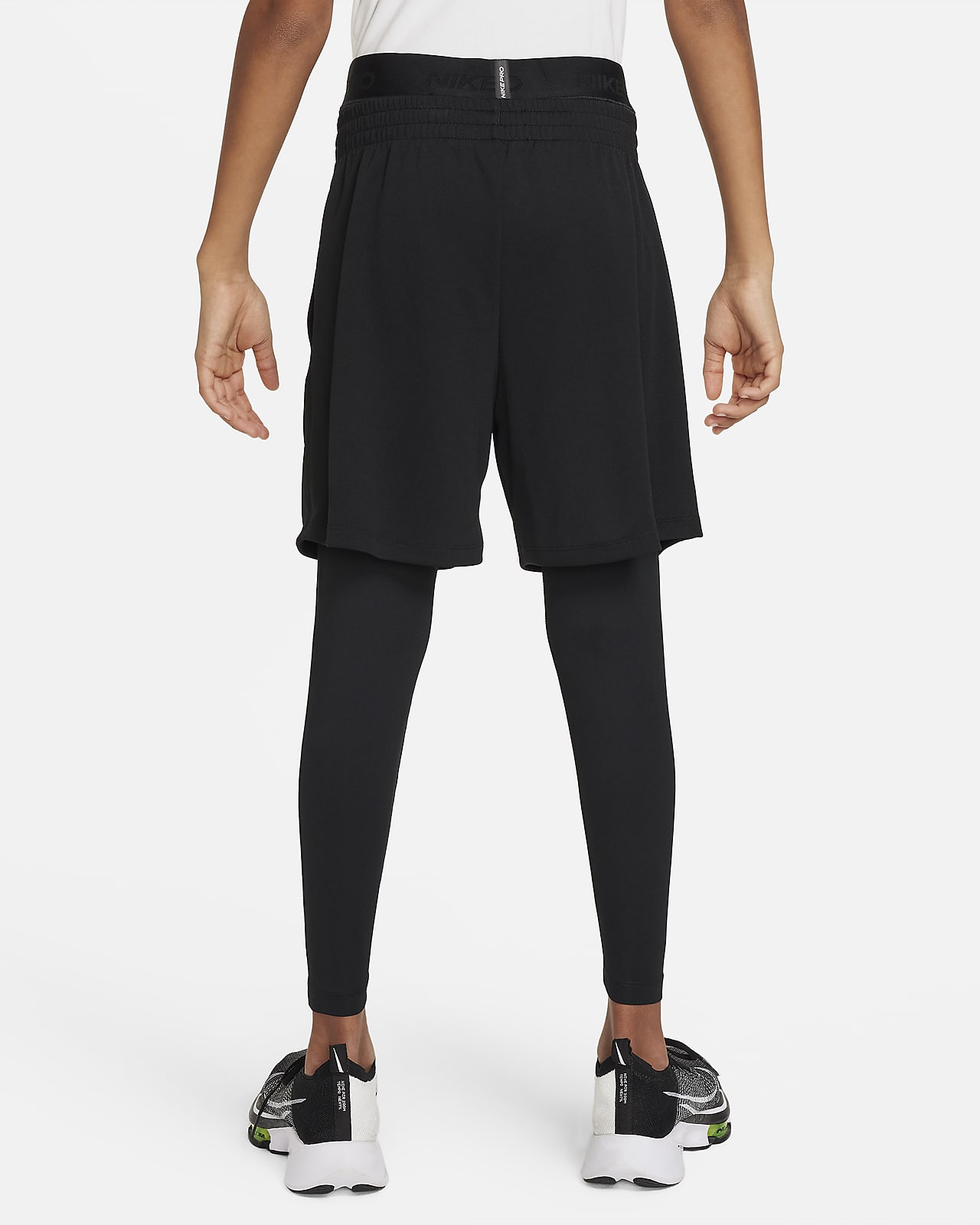 Nike Pro Dri-FIT Older Kids' (Girls') Leggings (Extended Size
