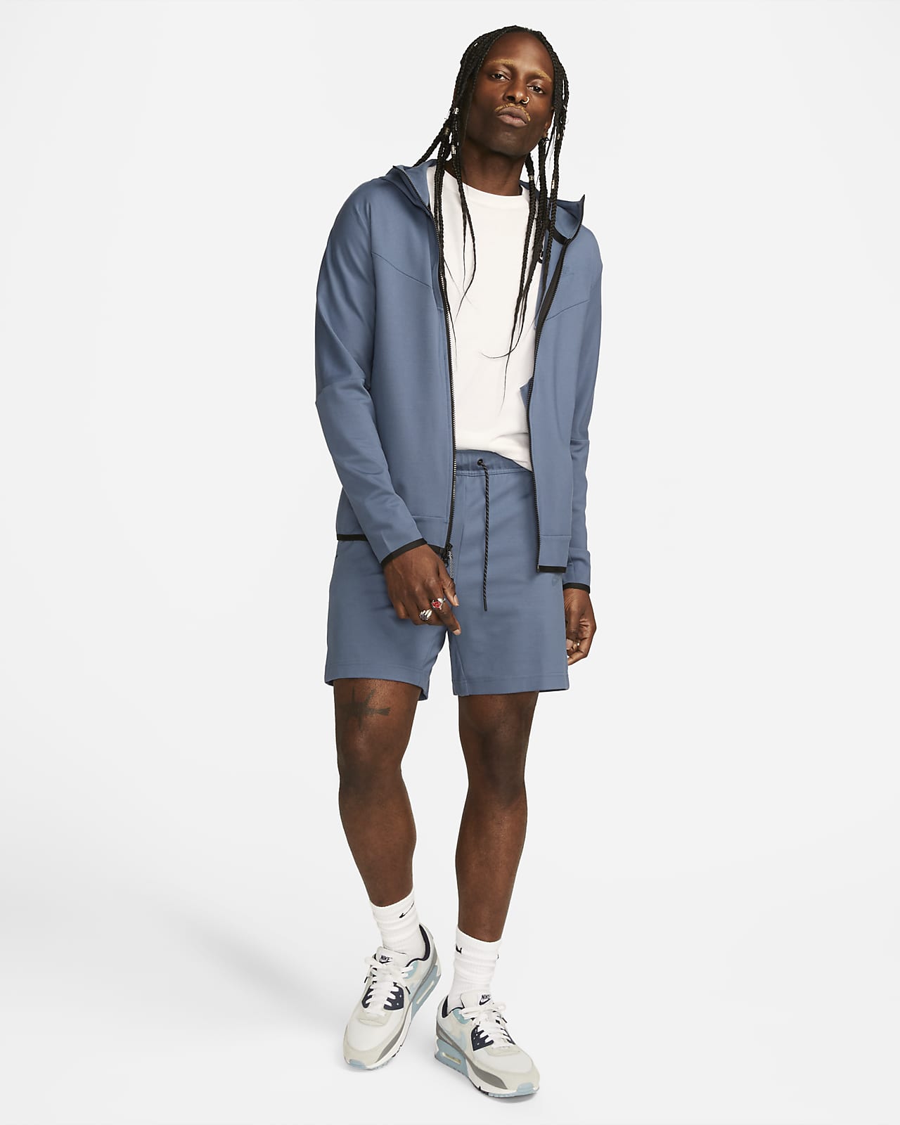 Nike Sportswear Tech Fleece Sport Casual Knit Pants Men Light Grey