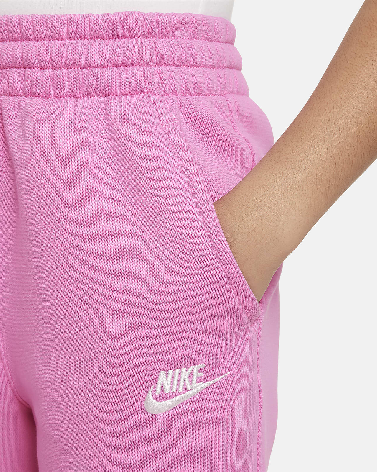 Nike Sportswear Club Wide-Leg Fleece Pants. (Girls\') Kids\' Big