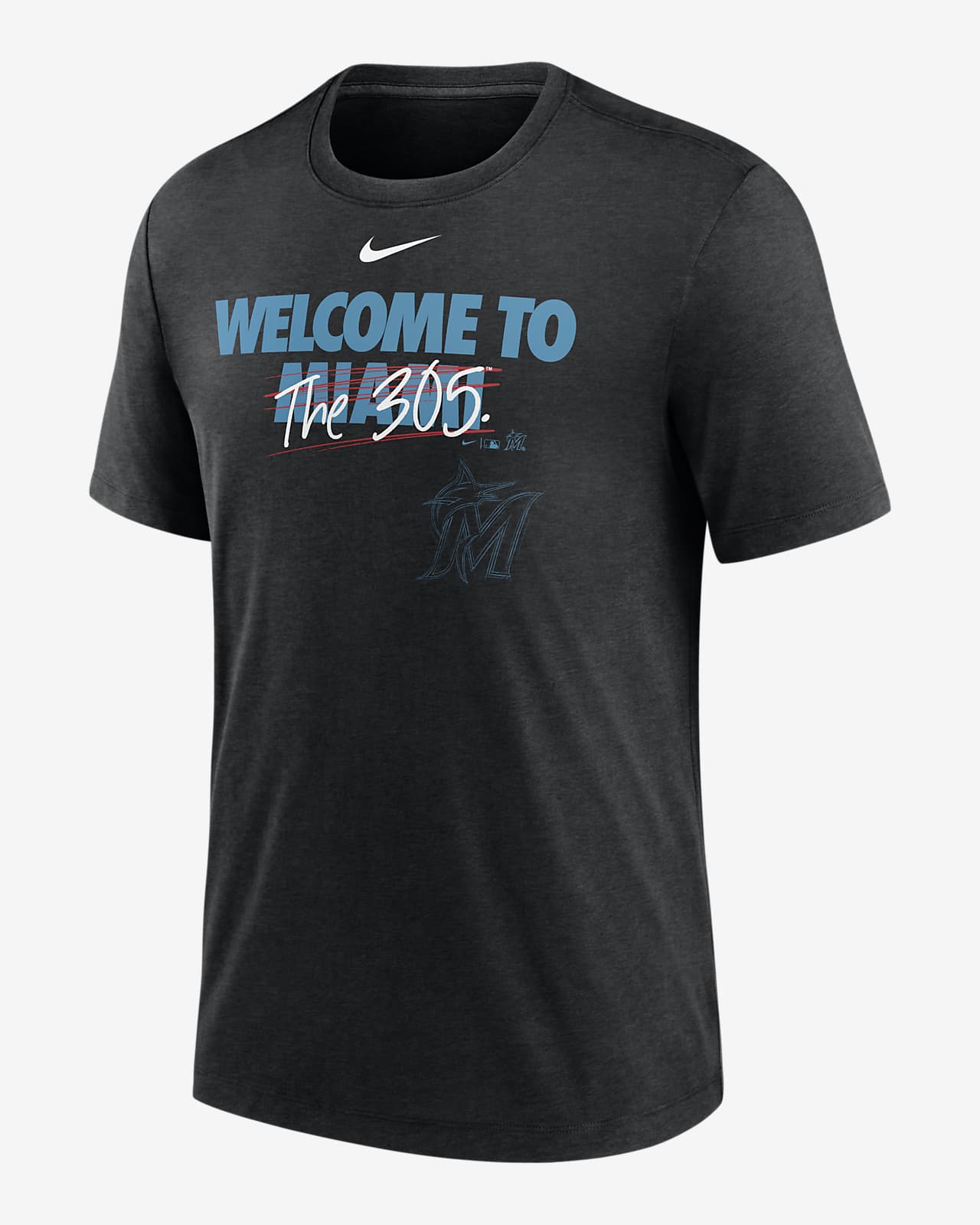 Nike Home Spin (MLB Miami Marlins) Men's T-Shirt.