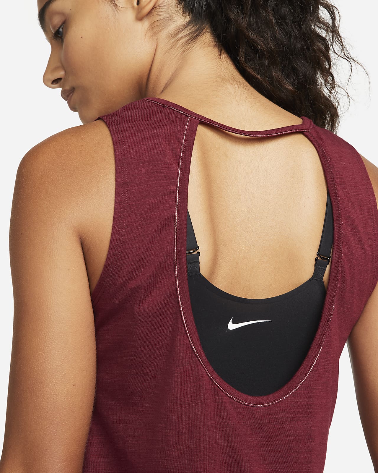 Nike Women's Sweet Beet Yoga Twist Tank Top (DC5391-633) Sizes 1X/2X/3X -  NWT