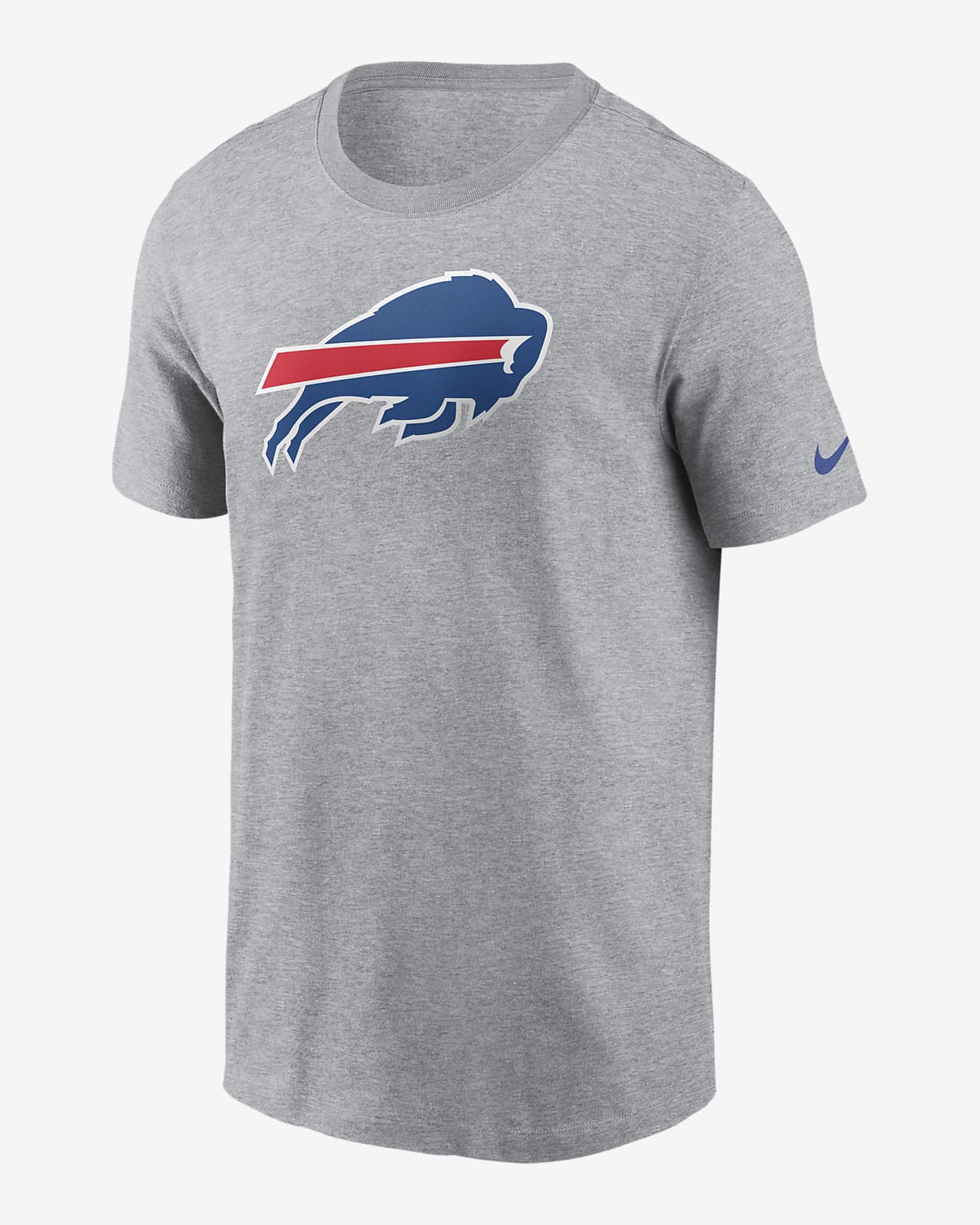 Men's Nike Gray Buffalo Bills Logo Essential T-Shirt Size: Small
