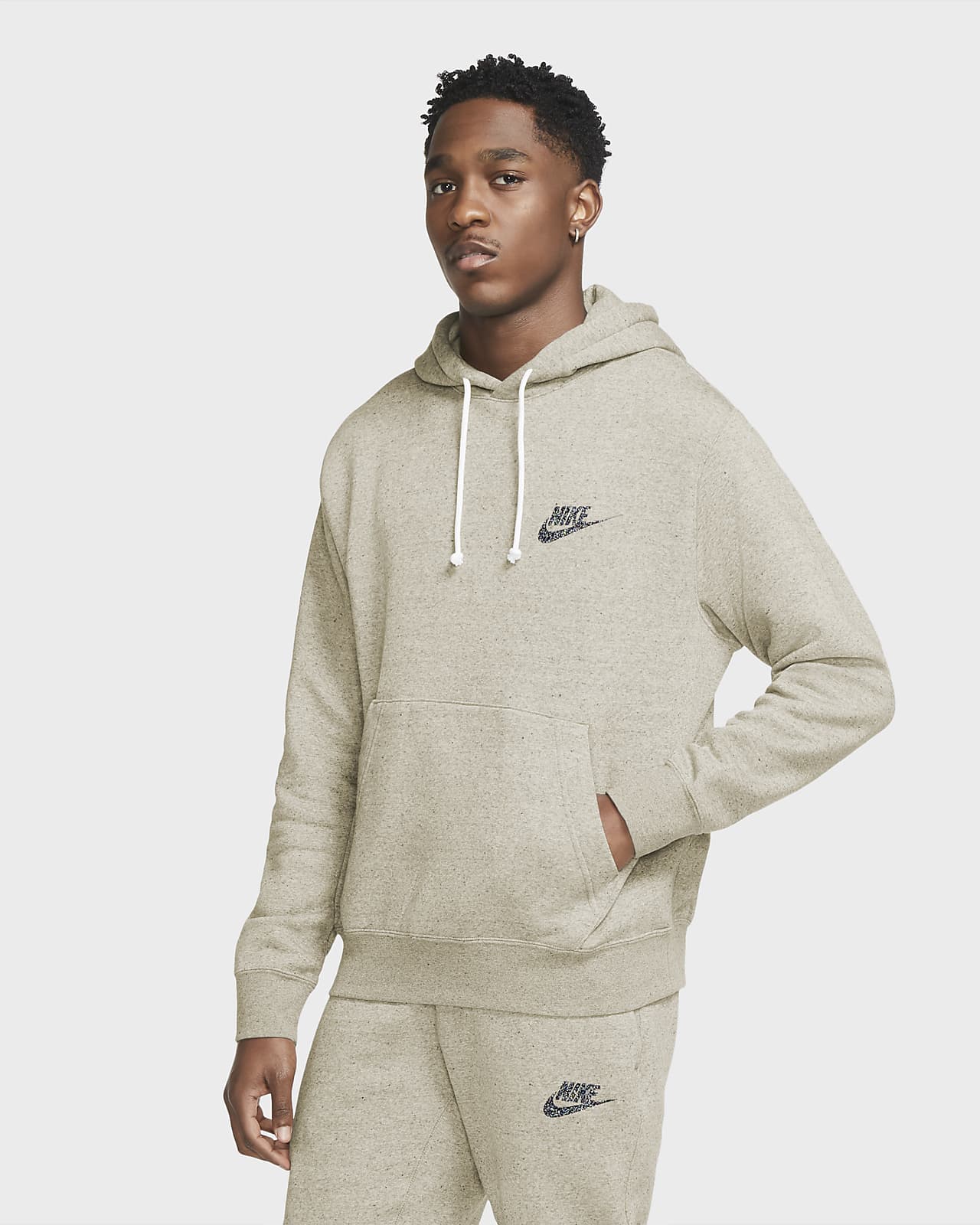 nike beige hoodie mens