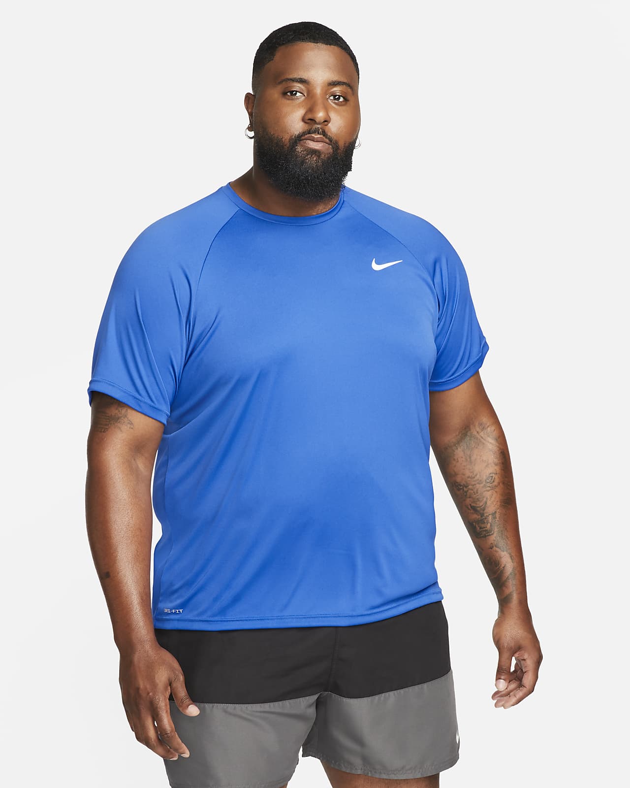 Nike Essential Dri-FIT Men's Short-Sleeve Swim Hydroguard (Extended Size)
