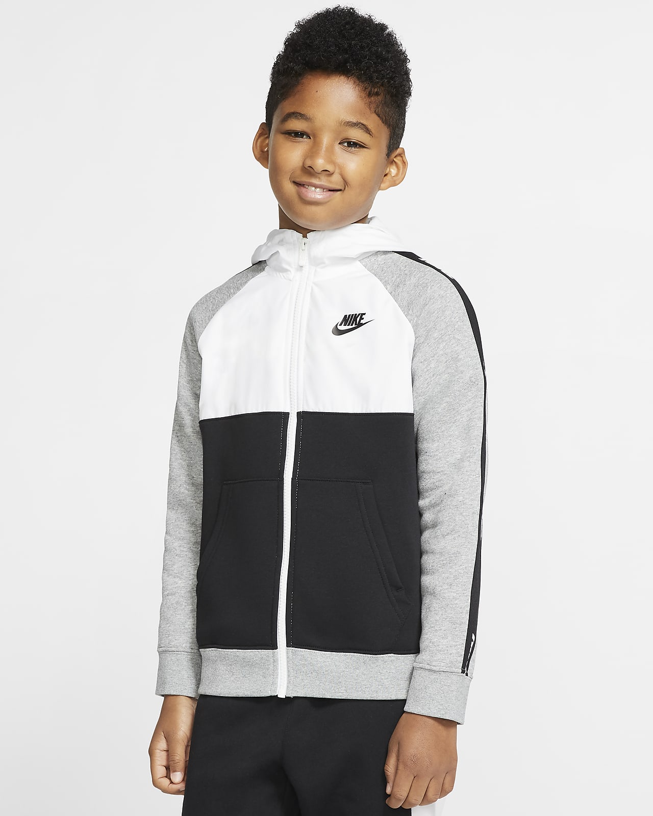 Nike Sportswear Hoodie mit durchgehendem Reißverschluss für ältere Kinder (Jungen) Nike Sportswear Hoodie mit durchgehendem Reißverschluss für ältere Kinder (Jungen)