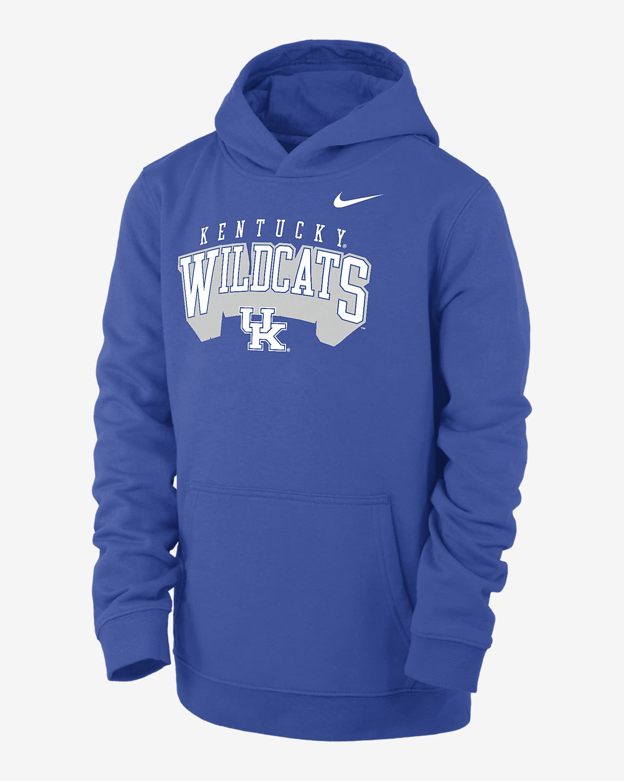 Kentucky Club Fleece Big Kids' (Boys') Nike College Pullover Hoodie