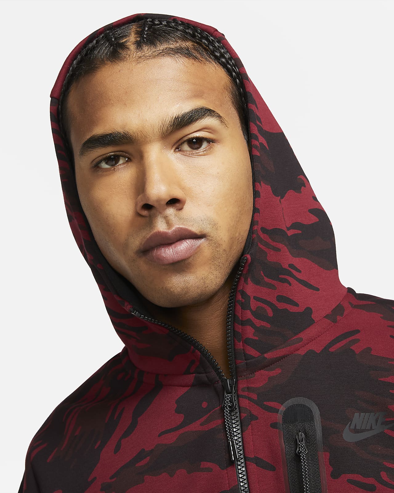nike tech fleece green camo