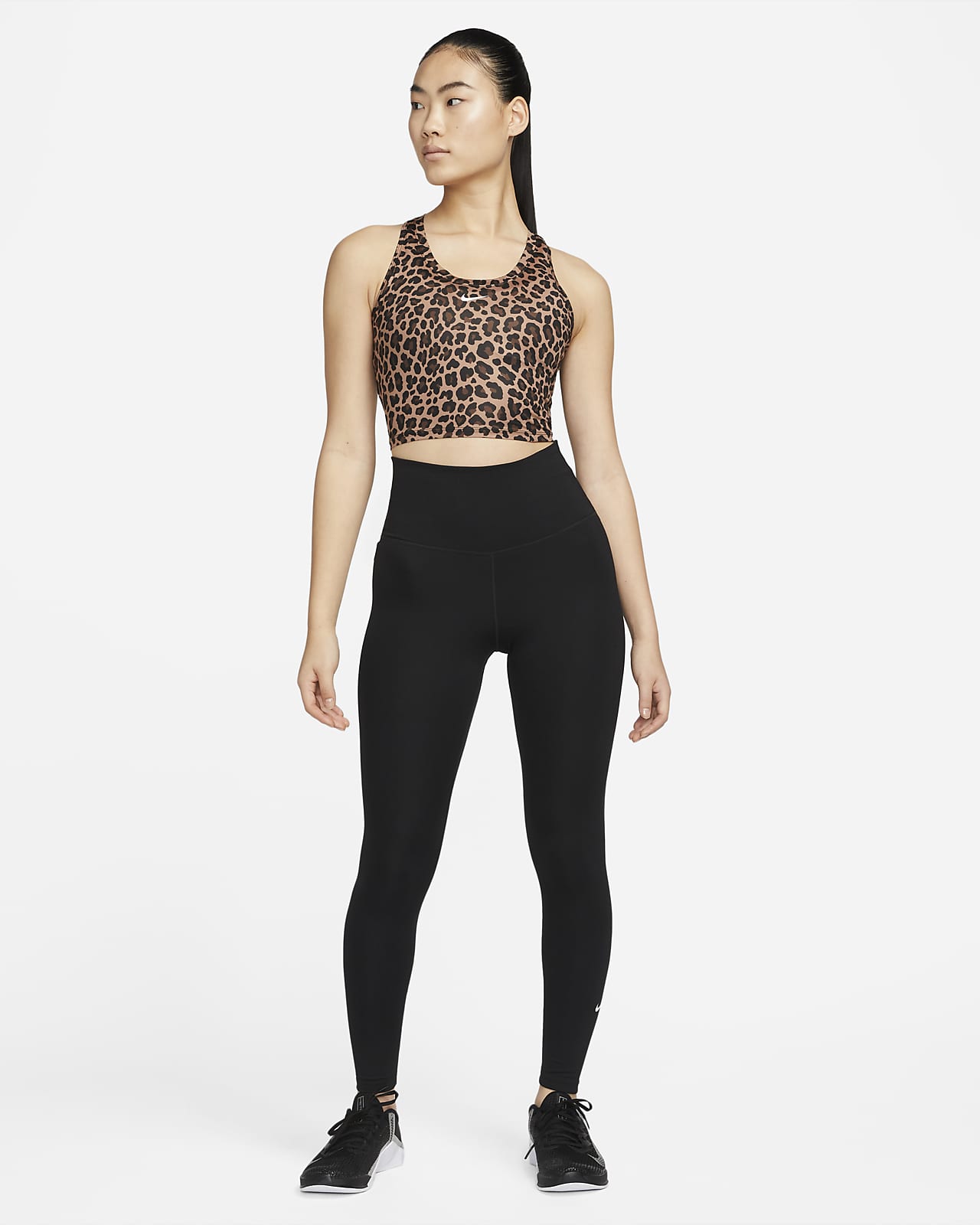 Women's top Nike Dri-Fit One Slim Tank W - particle grey/heather
