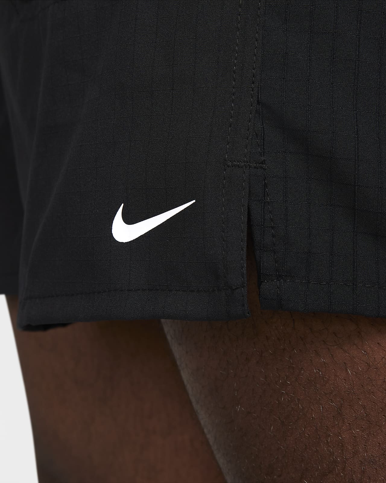 Nike Performance M NK DRY SHORT FLC - Pantalón corto de deporte - dark grey  heather/gris 