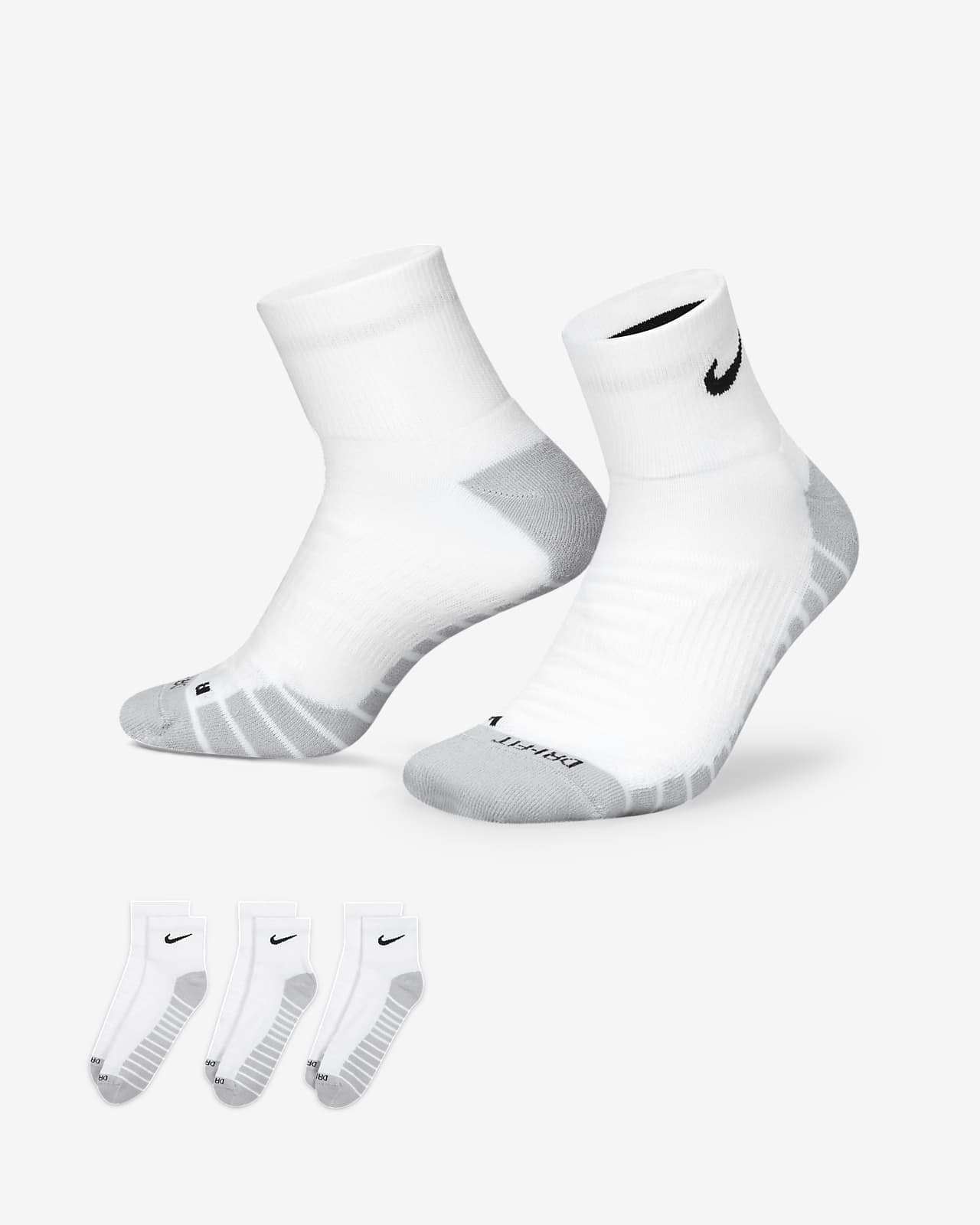 Nike Everyday Max Cushioned Training Ankle Socks (3 Pairs)