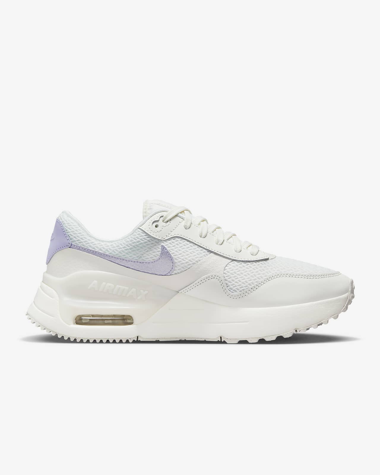 Nike Women's Air Max SYSTM Casual Shoes in White/Sail Size 9.5