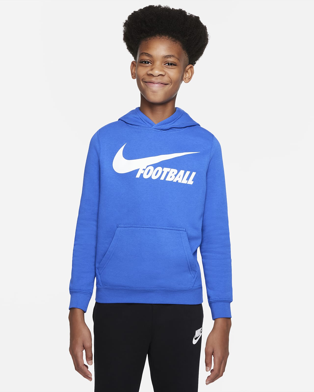 Bargain sale Nike Green Pullover Logo Swoosh Hoodie Boy's Large ...