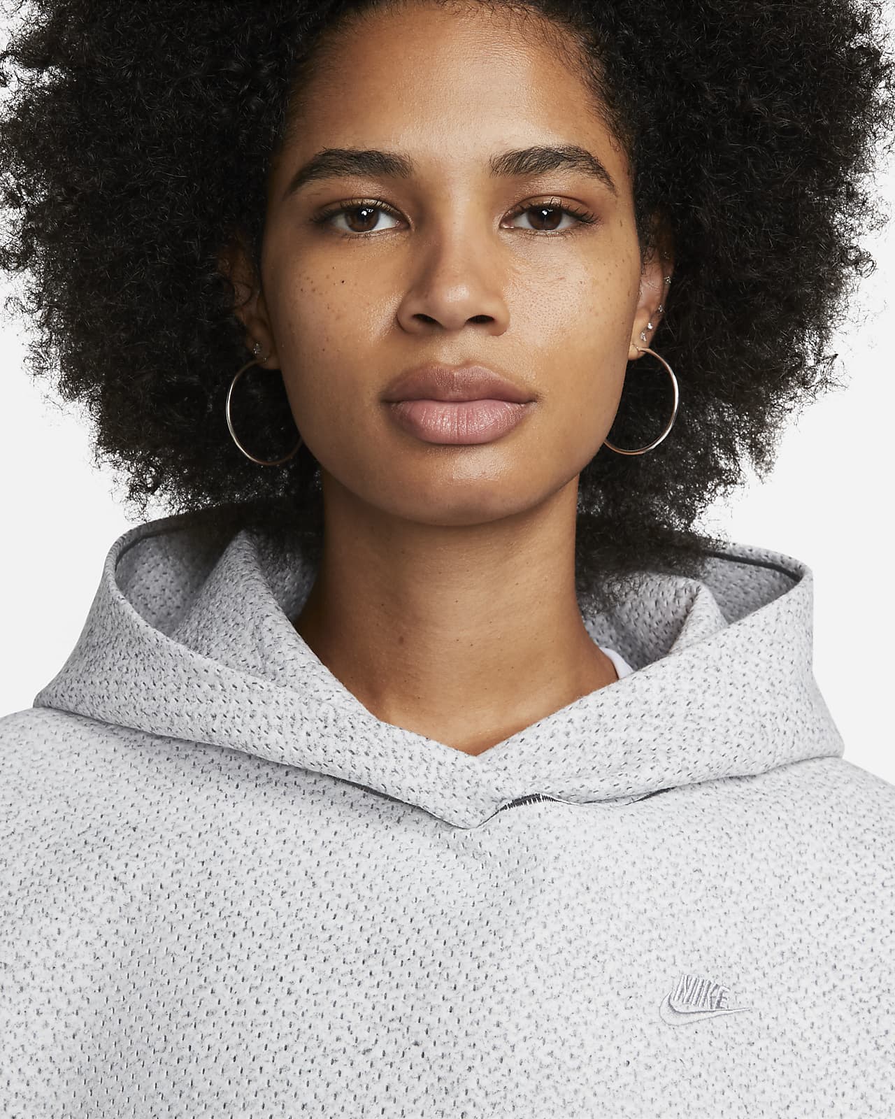 hoodie femme gris