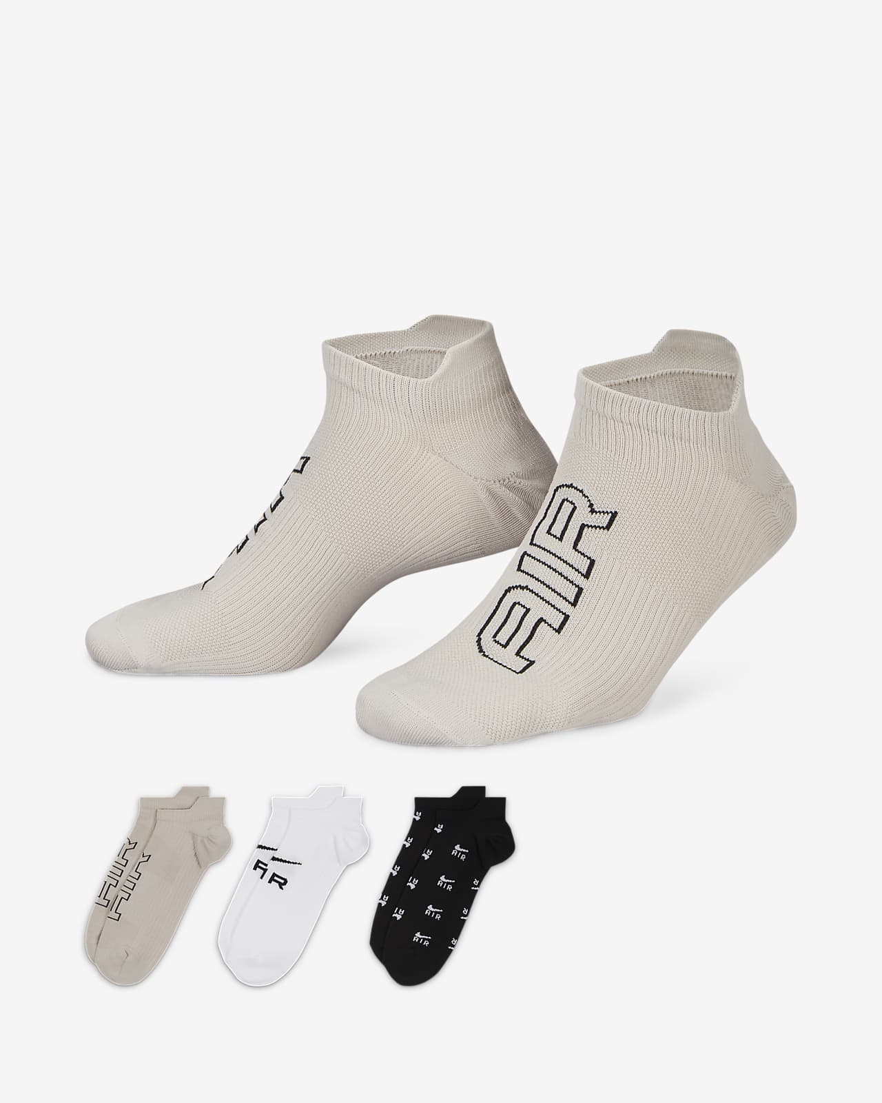 Nike Air Everyday Plus Lightweight No-show Socks (3 Pairs). VN
