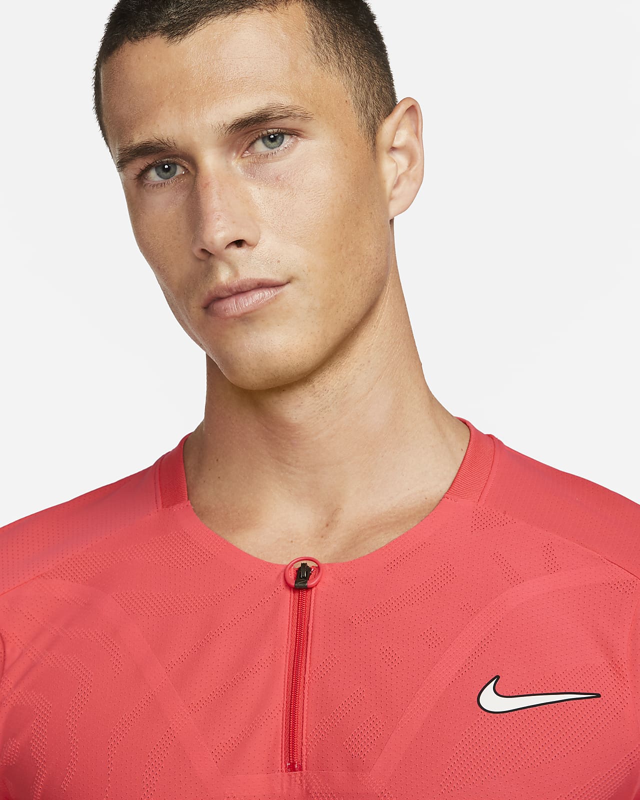 T-shirt Nike Court Dri-Fit Slam Blanc Printed - Extreme Tennis
