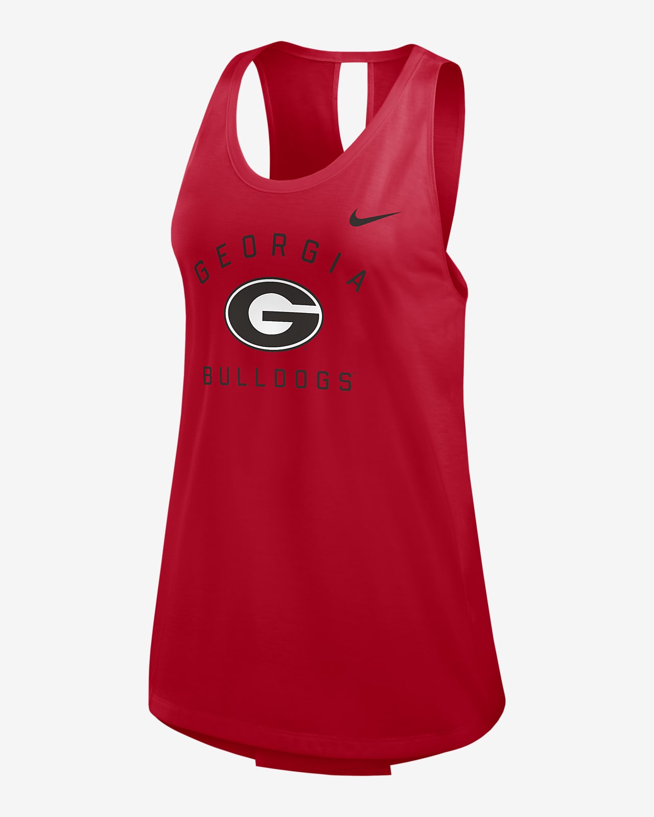 Camiseta de tirantes universitaria Nike para mujer Georgia Bulldogs Primetime