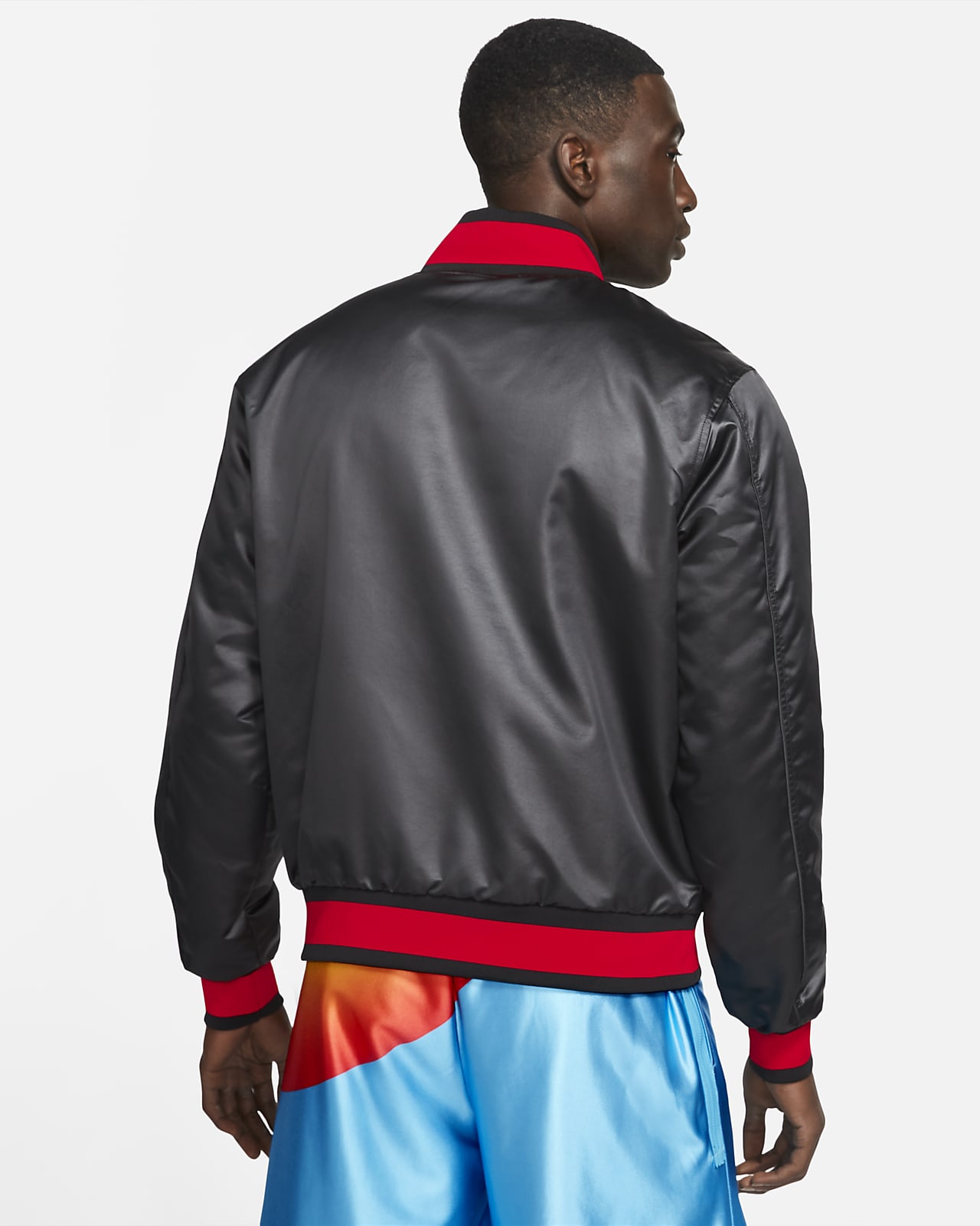 nike varsity jacket leather