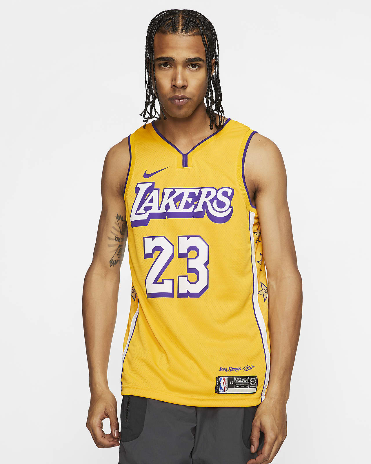 men's nike lebron james lakers jersey