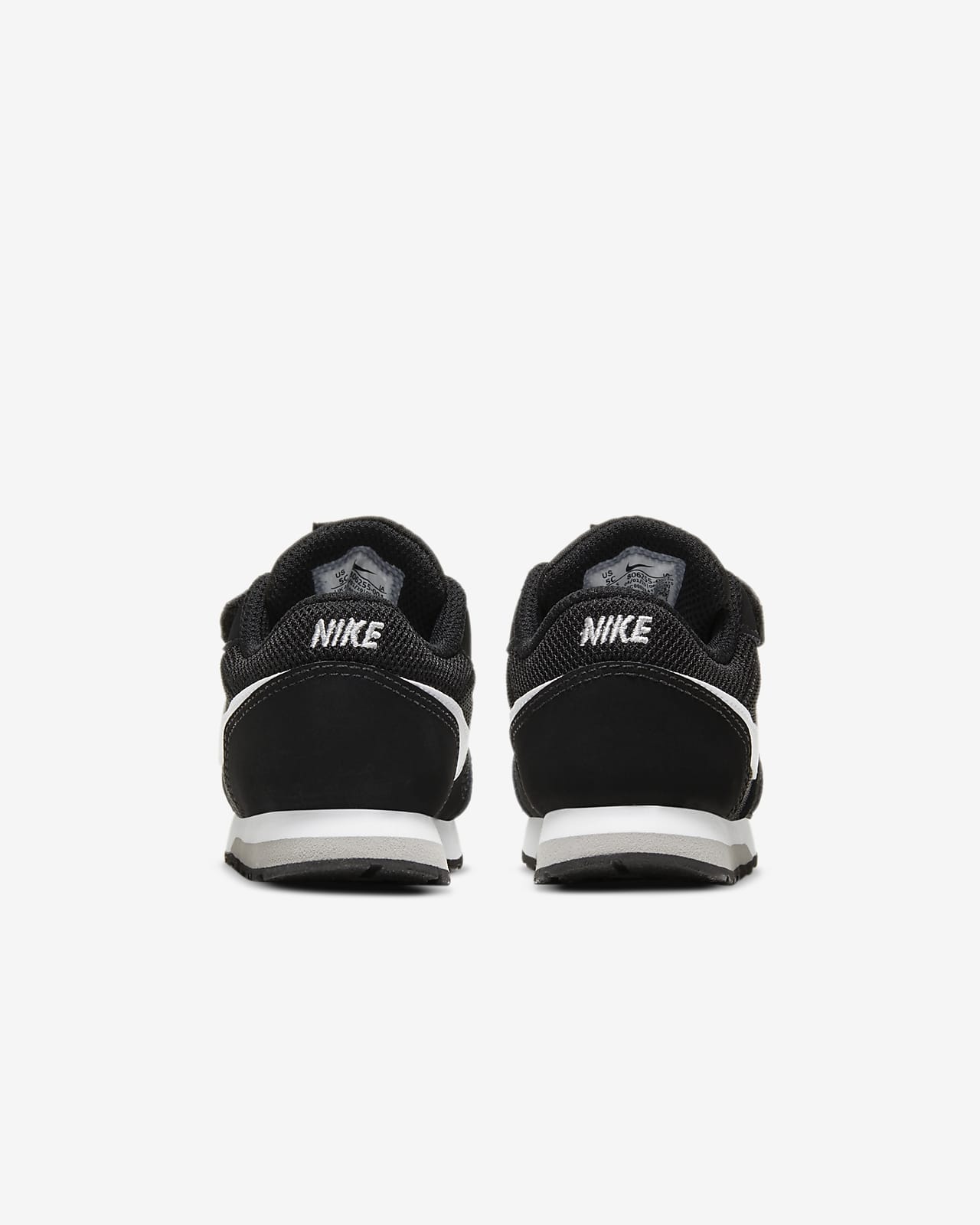 nike md runner 2 wolf grey white black