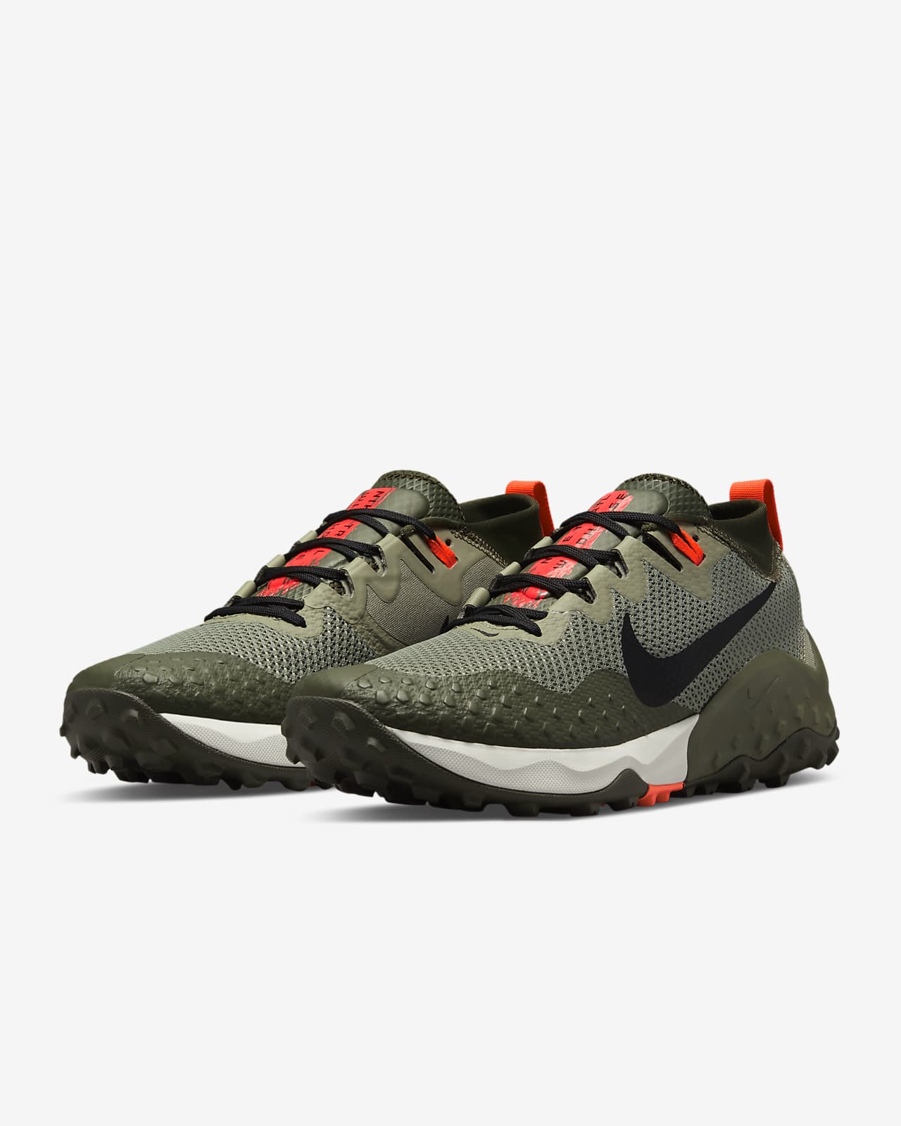 nike army colour shoes