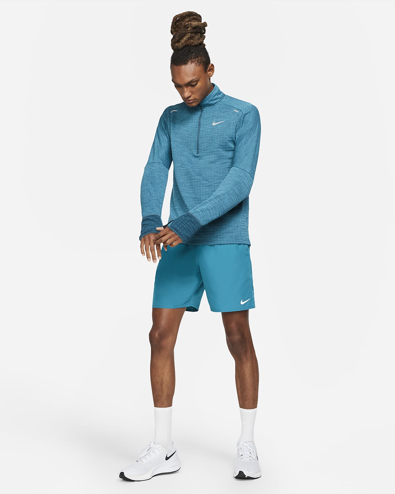 nike sphere 1 2 zip running top