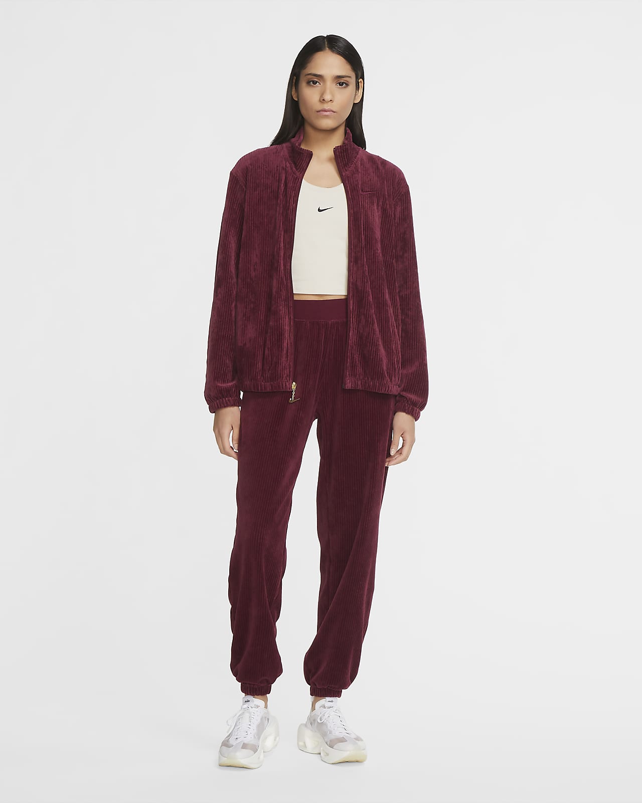 nike womens velour tracksuit