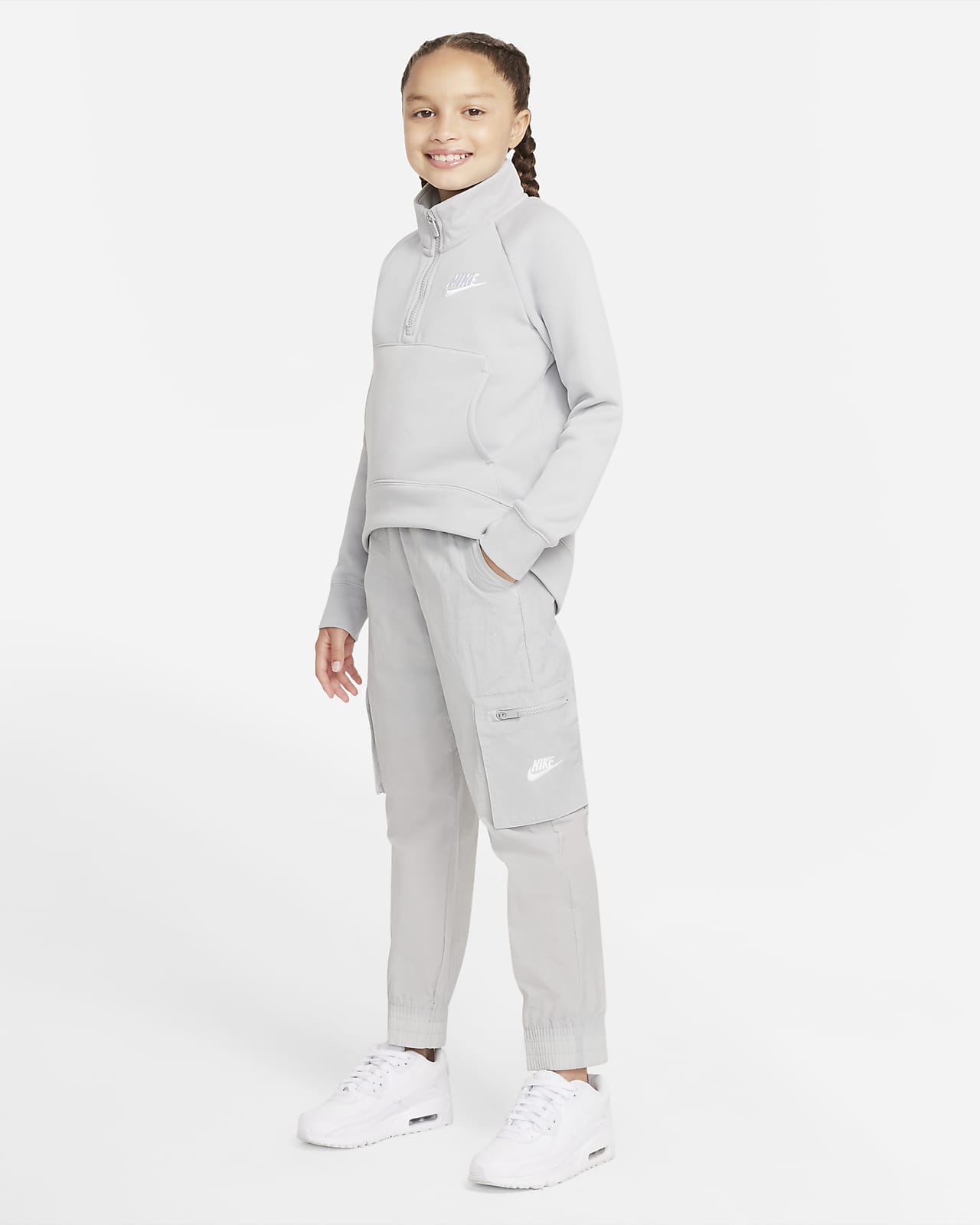 Nike Sportswear Older Kids' (Girls') Woven Cargo Trousers. Nike BE