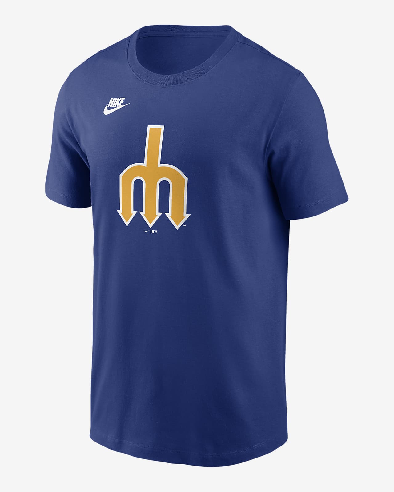Playera Nike de la MLB para hombre Seattle Mariners Cooperstown Logo