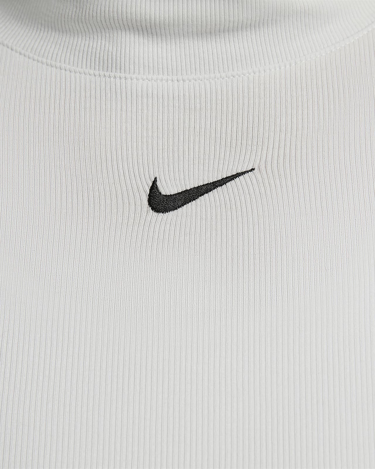 Nike Sportswear Essentials Black Long Sleeve Mock Neck Top