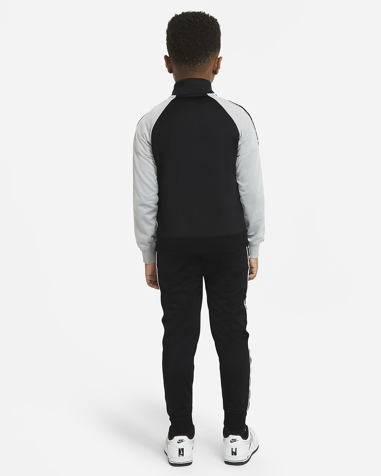 black nike tracksuit set