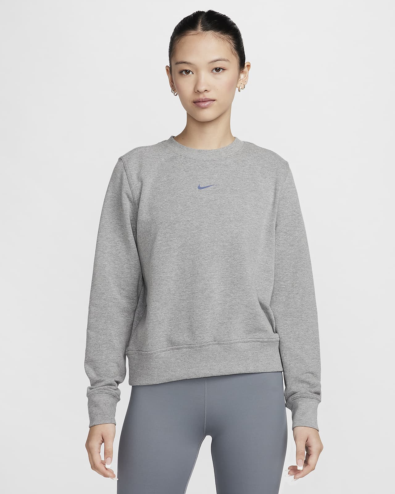 Nike Dri-FIT One 女款圓領法國毛圈布運動衫