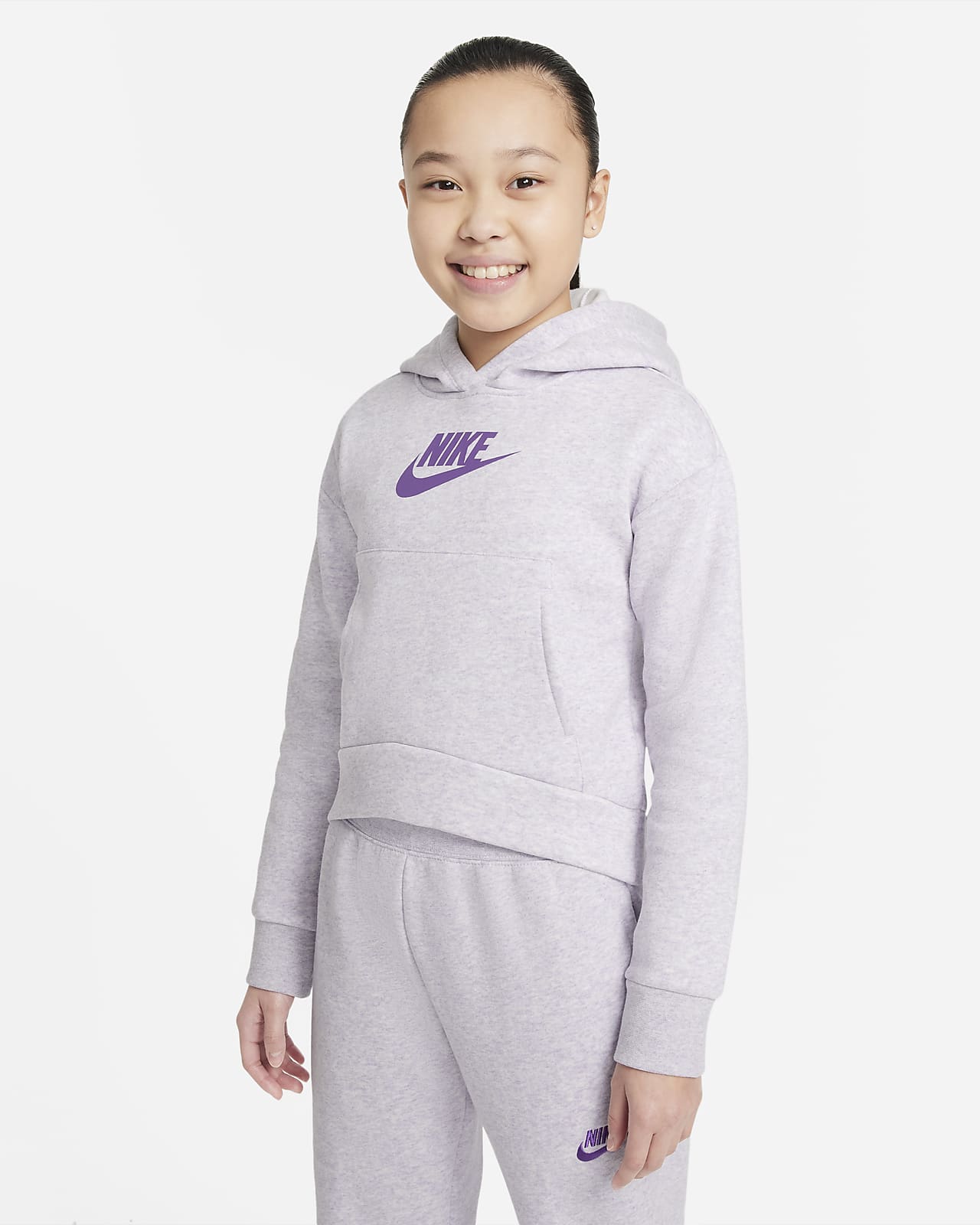 Nike Sportswear Club Fleece Big Kids' (Girls') Hoodie. Nike.com
