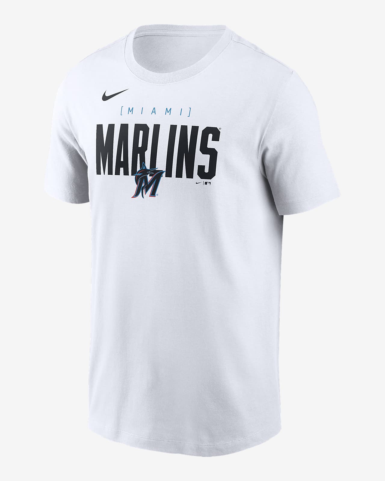 Playera Nike de la MLB para hombre Miami Marlins Home Team Bracket