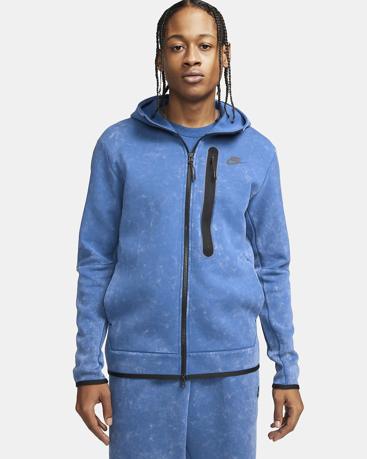 blue nike zip up jacket women's