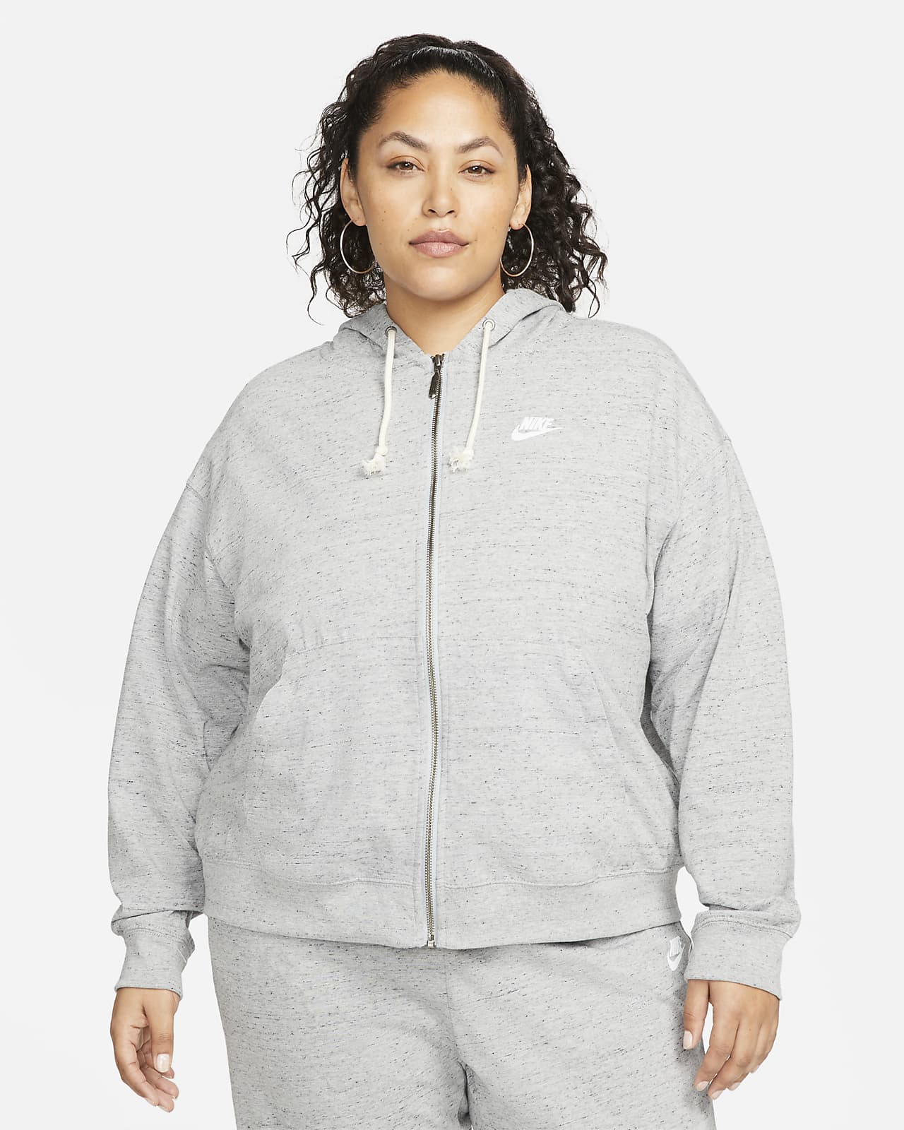 Nike Sportswear Gym Vintage Women's Full-Zip Hoodie (Plus Size).