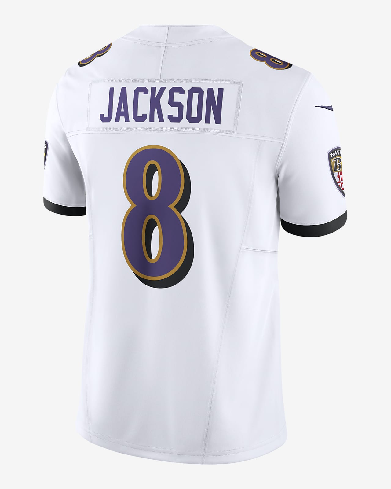 Lamar Jackson Baltimore Ravens Nike Men's Dri-Fit NFL Limited Football Jersey in White, Size: 3XL | 31NMBLLR8GF-WZ0