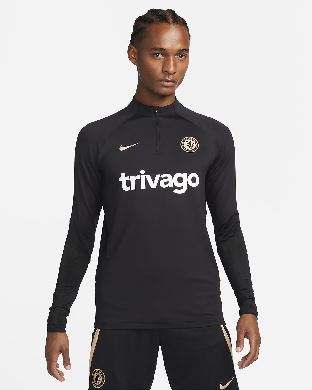 Chelsea FC Strike Camiseta de entrenamiento de fútbol de tejido Nike Dri-FIT - Hombre. Nike ES