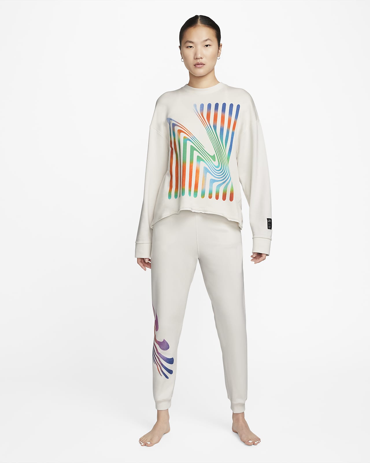high rise fleece joggers