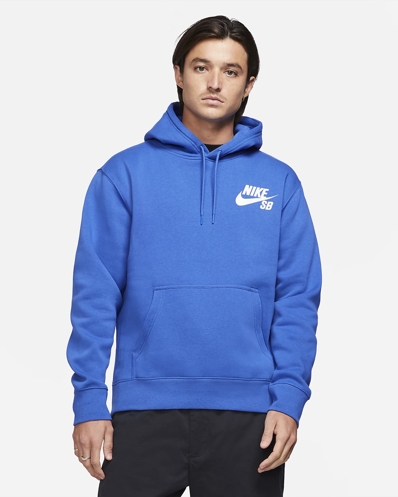 nike sb icon pacific blue hoodie
