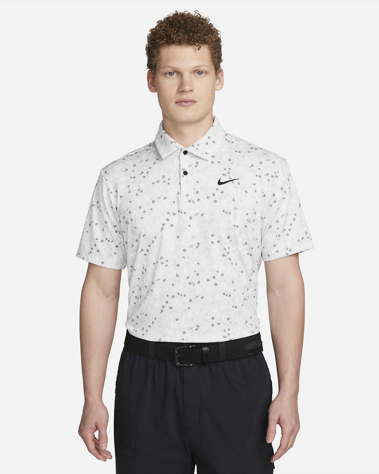 Zoeken ik ben verdwaald Op tijd Nike Dri-FIT Tour Golf-Poloshirt mit Blumendesign für Herren. Nike AT