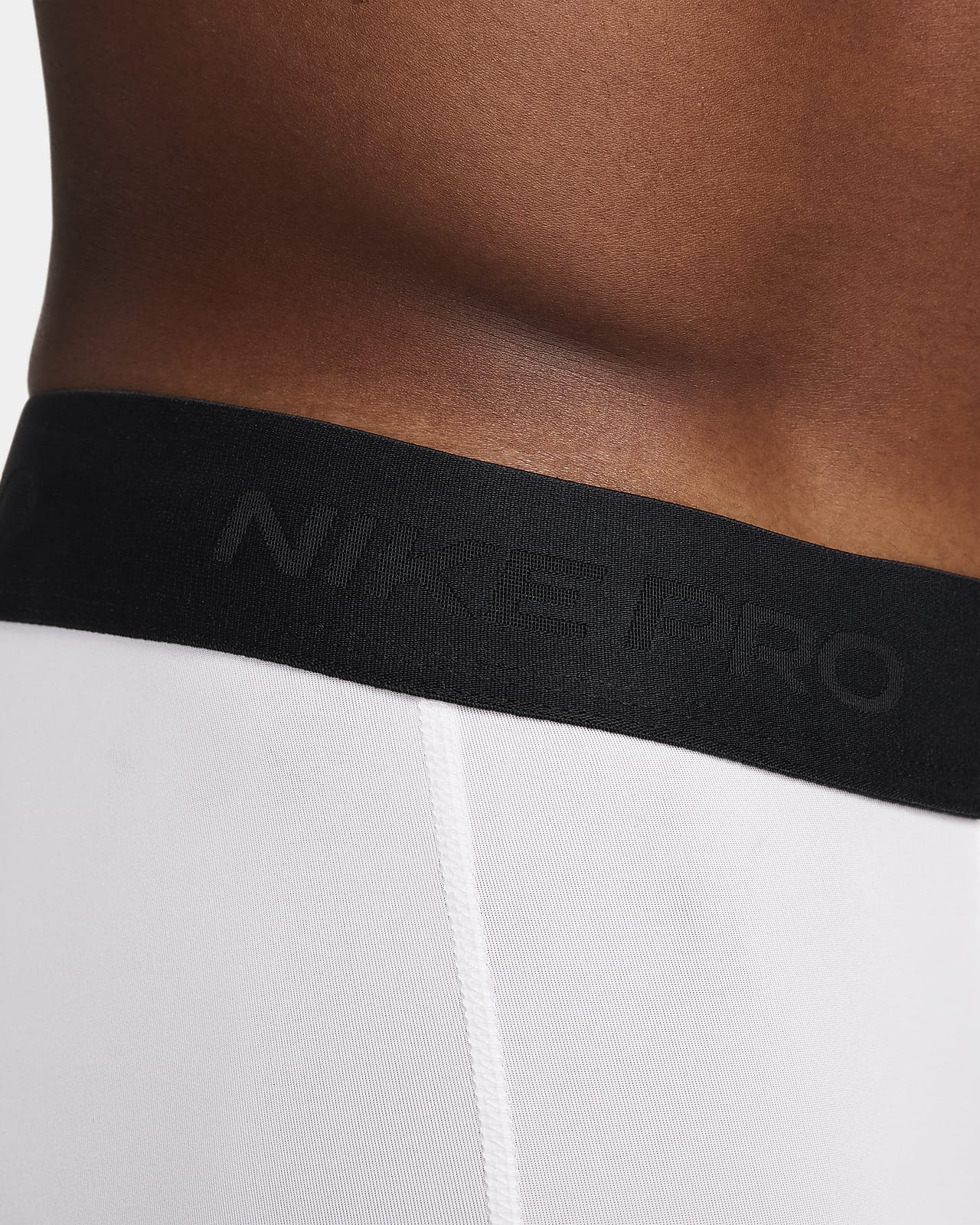 Nike Mens PRO Dri-Fit TIGHT WHITE-BLACK-BLAC - Paragon Sports