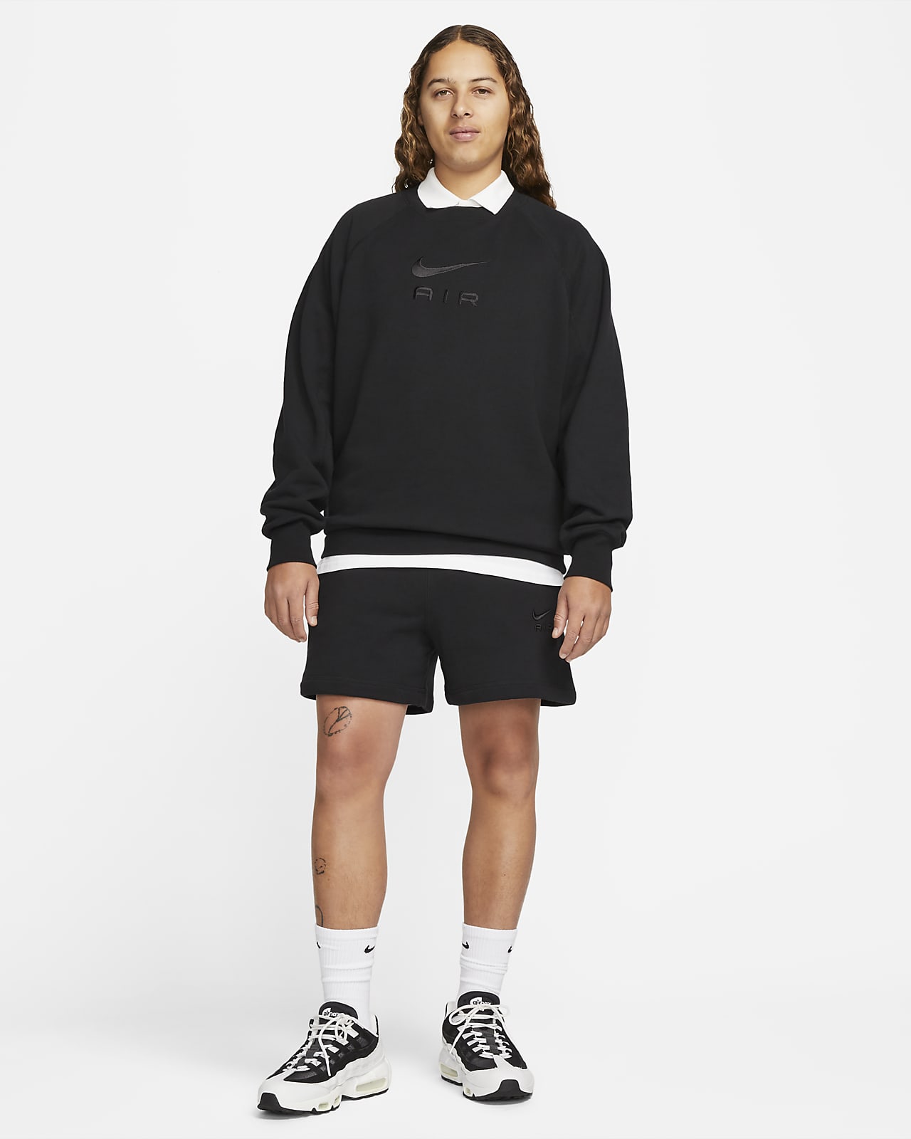 Nike Sportswear Air Men's French Terry Crew. Nike GB