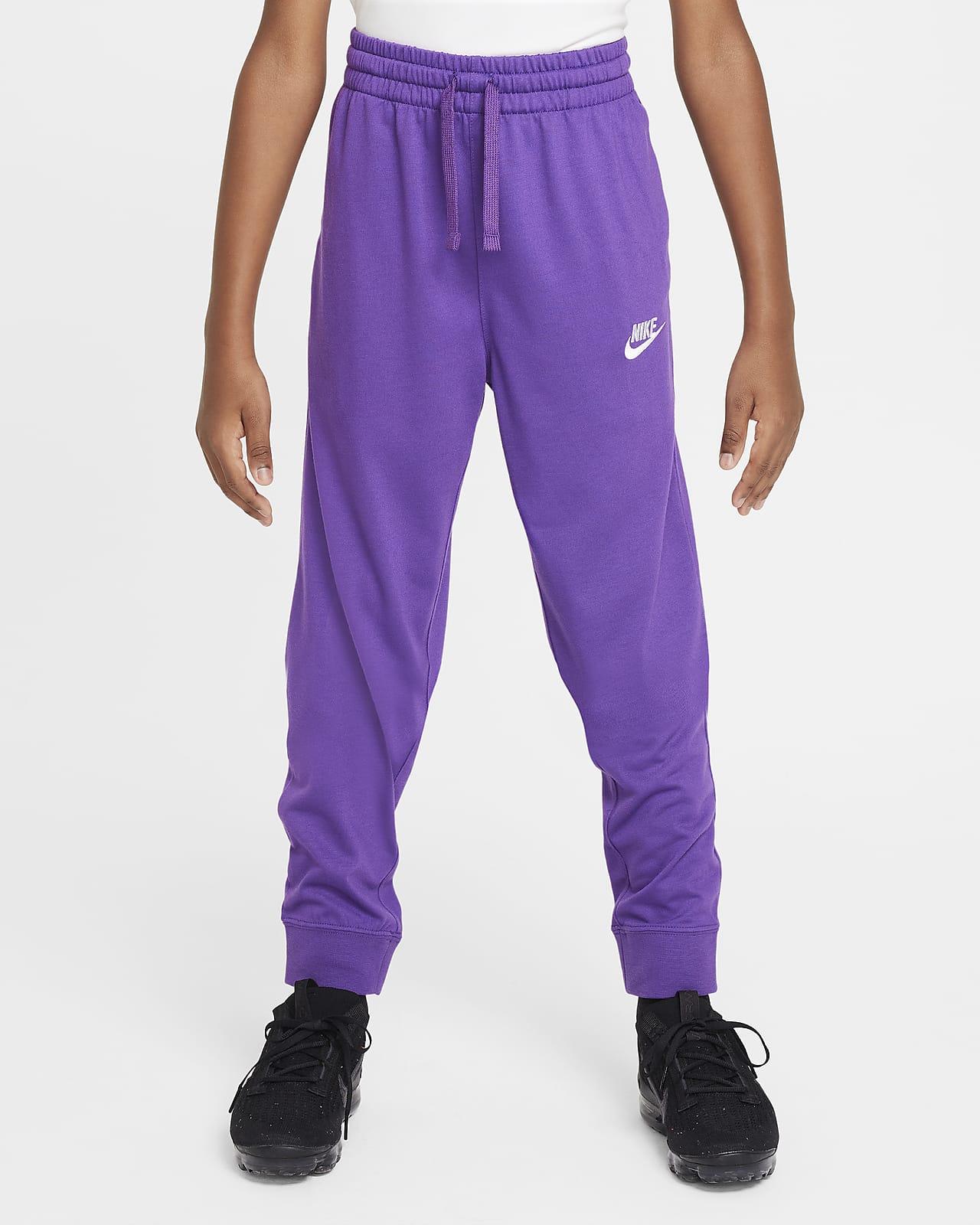 Nike - Girls Grey Logo Cotton Joggers