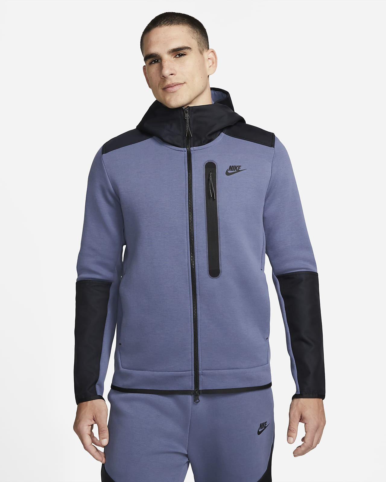 Haut à zip Nike Sportswear Tech Fleece pour Homme. Nike CH