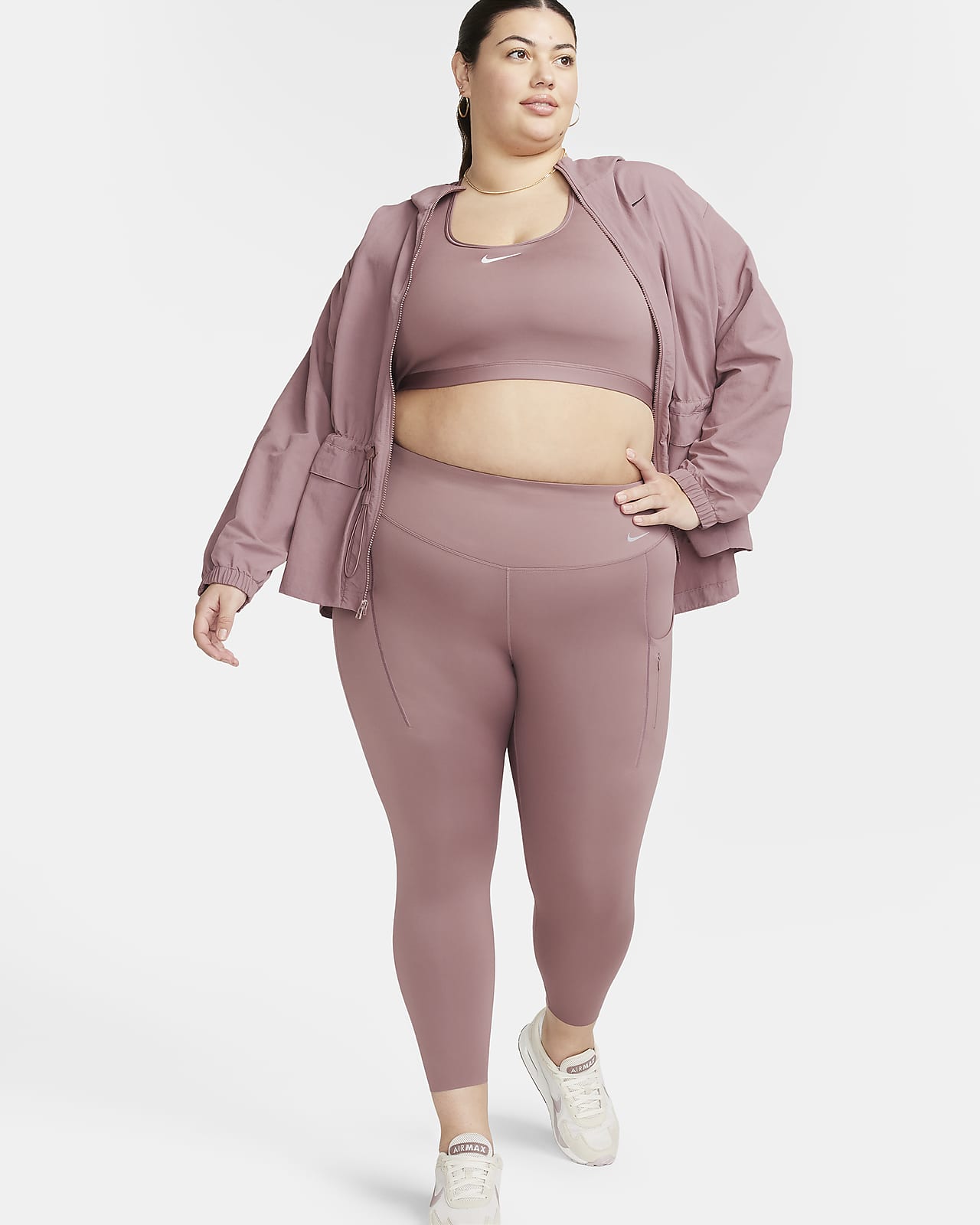 Nike Go Women's Firm-Support High-Waisted Full-Length Leggings with Pockets  (Plus Size)