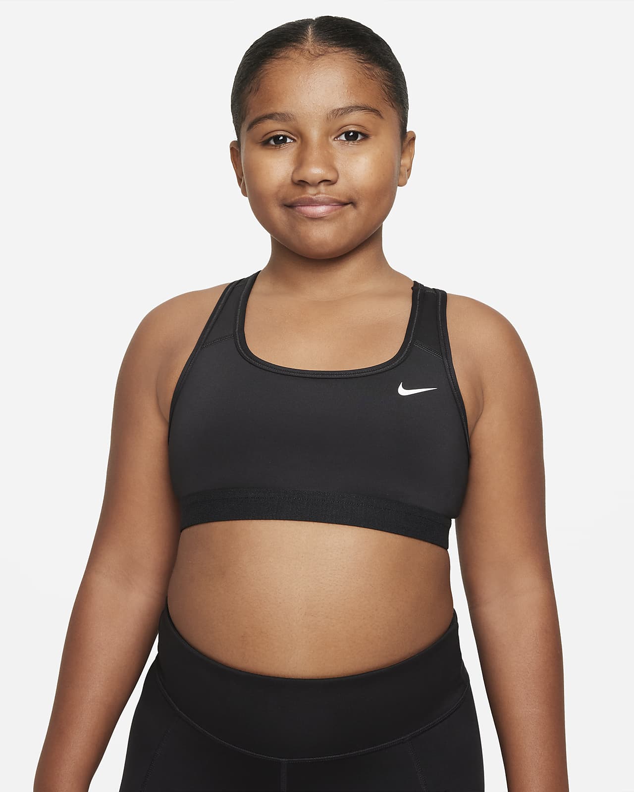 Sutiã de desporto Nike Swoosh Júnior (rapariga) (tamanhos grandes)